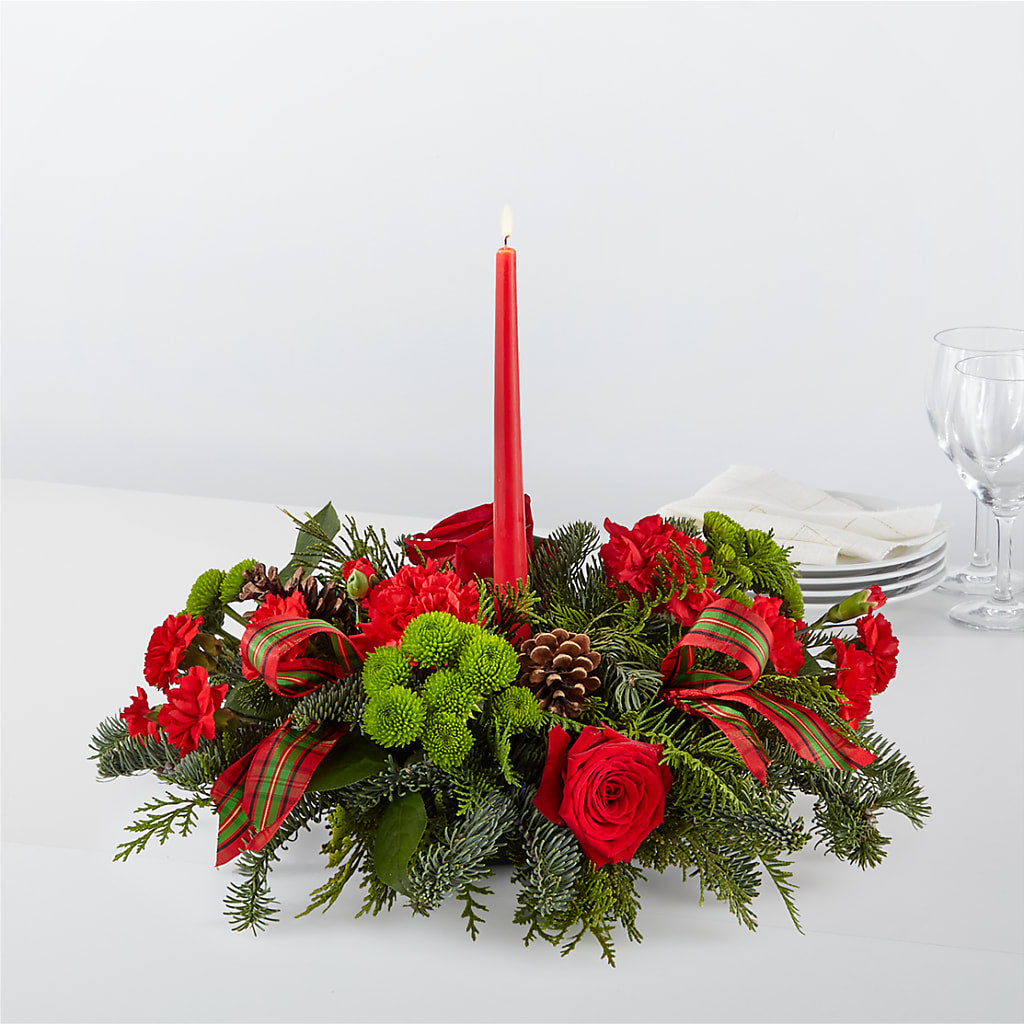 By the Candlelight Centerpiece – Abell Flower Shop, Abernathy TX