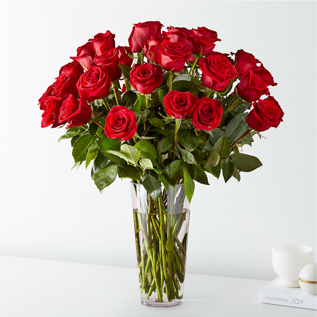 Long Stem Red Rose Bouquet – Abell Flower Shop, Abernathy TX