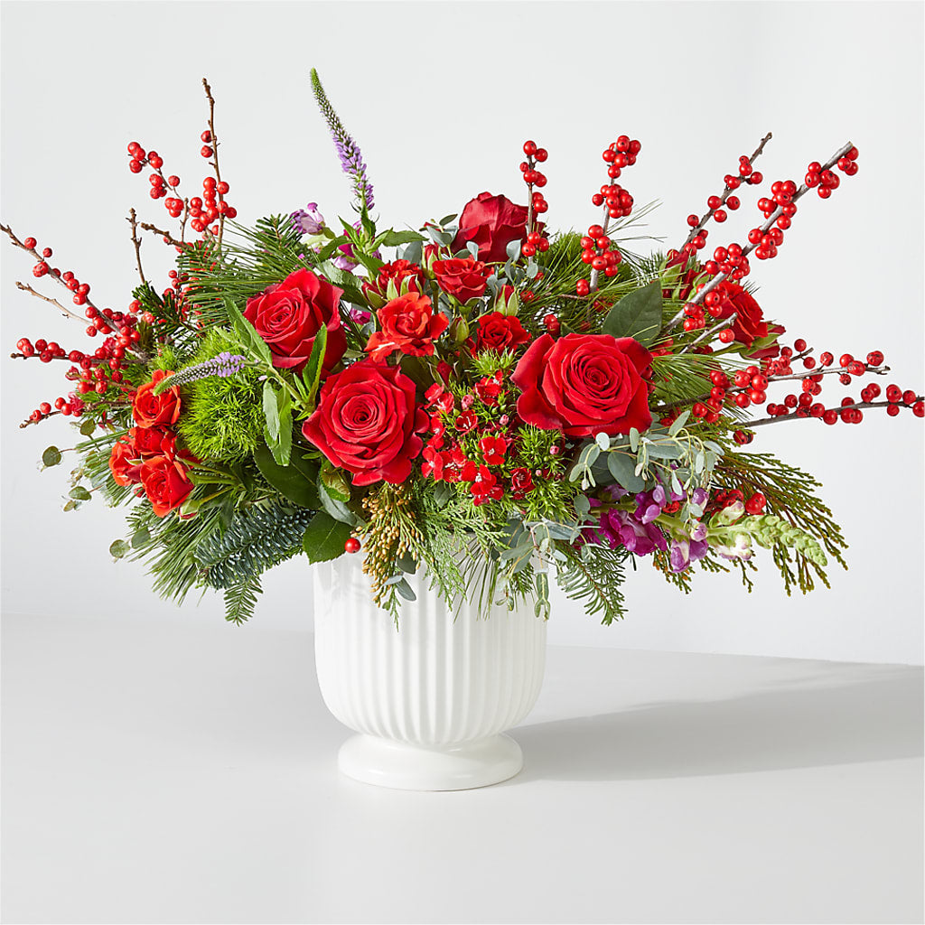Big Red Bow Bouquet – Abell Flower Shop, Abernathy TX