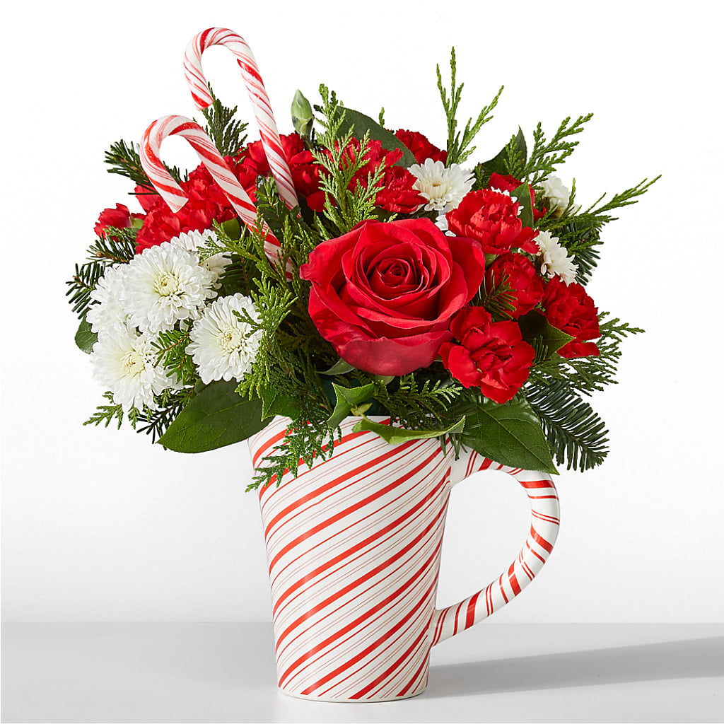 Peppermint Swirl Mug – Abell Flower Shop, Abernathy TX