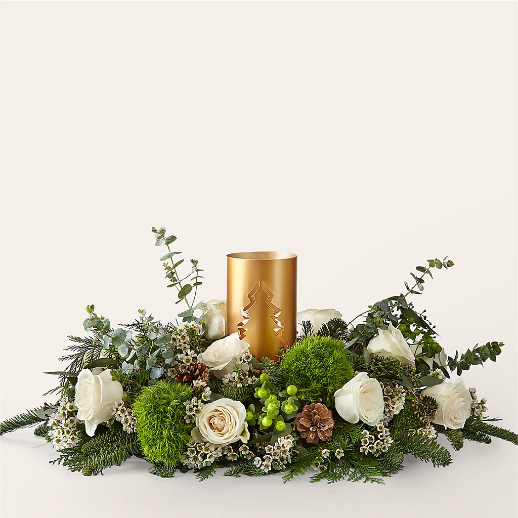 Chestnuts Roasting Centerpiece – Abell Flower Shop, Abernathy TX