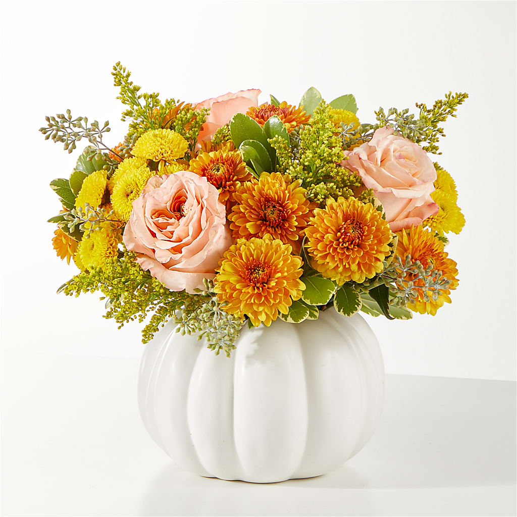 Peachy Pumpkin – Abell Flower Shop, Abernathy TX