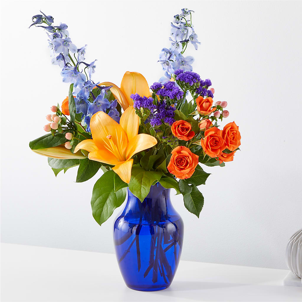Radiant Citrus Bouquet – Abell Flower Shop, Abernathy TX