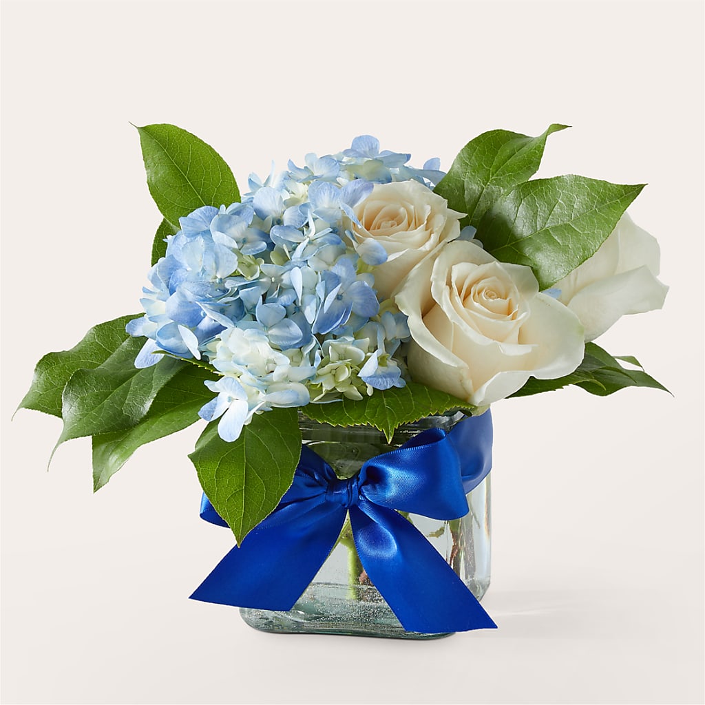 Sky Blue Delight Bouquet – Abell Flower Shop, Abernathy TX
