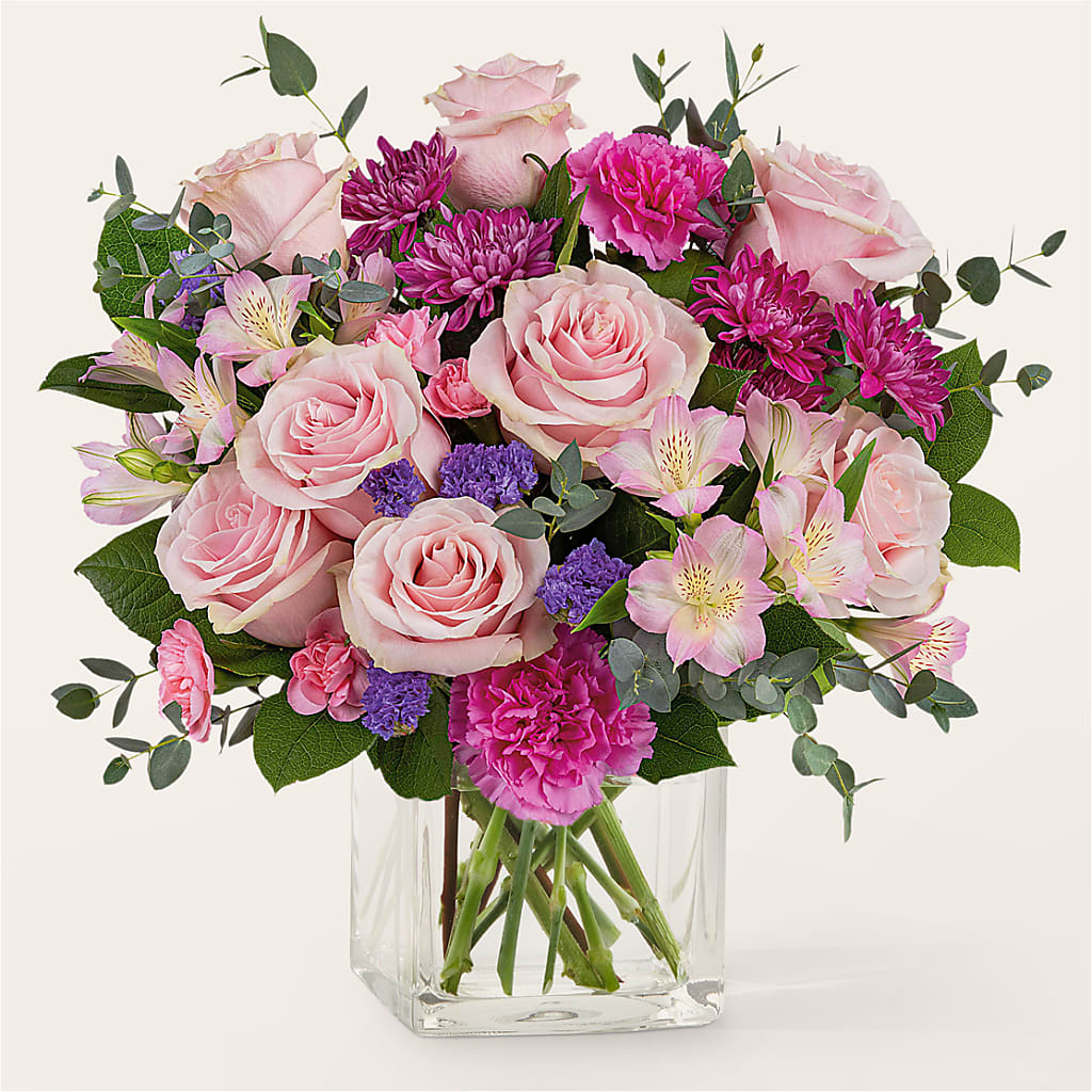 Rosy Radiance Bouquet – Abell Flower Shop, Abernathy TX