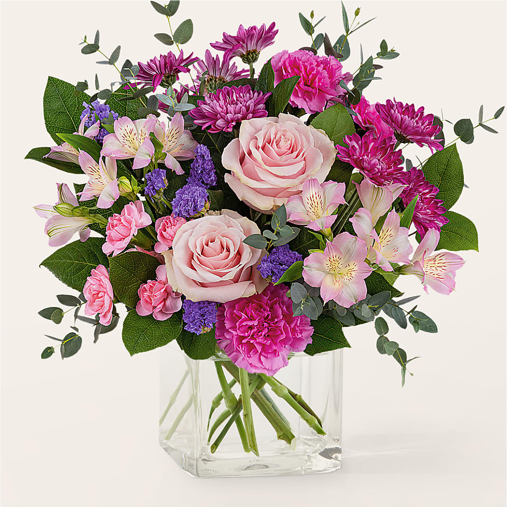 Rosy Radiance Bouquet – Abell Flower Shop, Abernathy TX