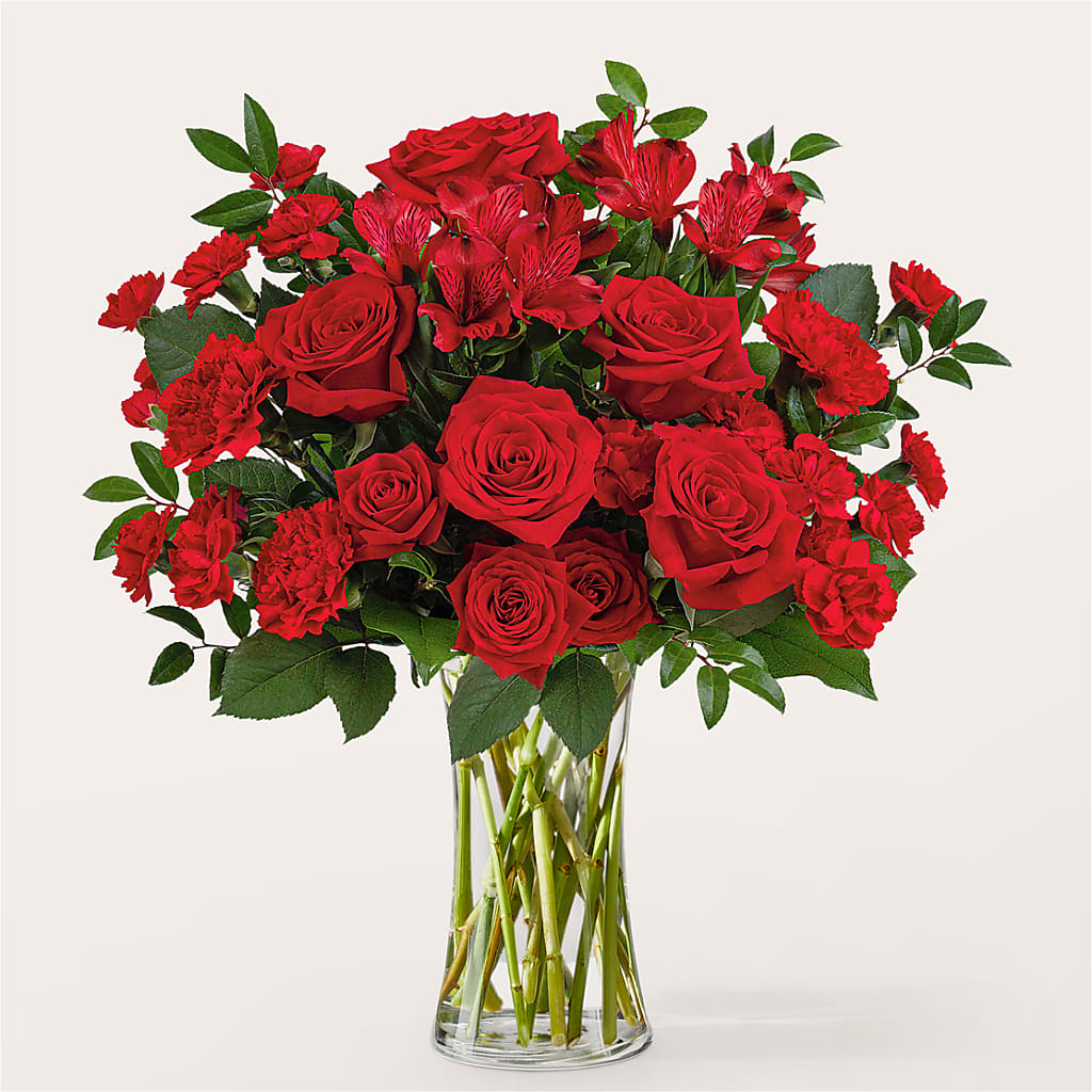 Brilliant Ruby Bouquet – Abell Flower Shop, Abernathy TX