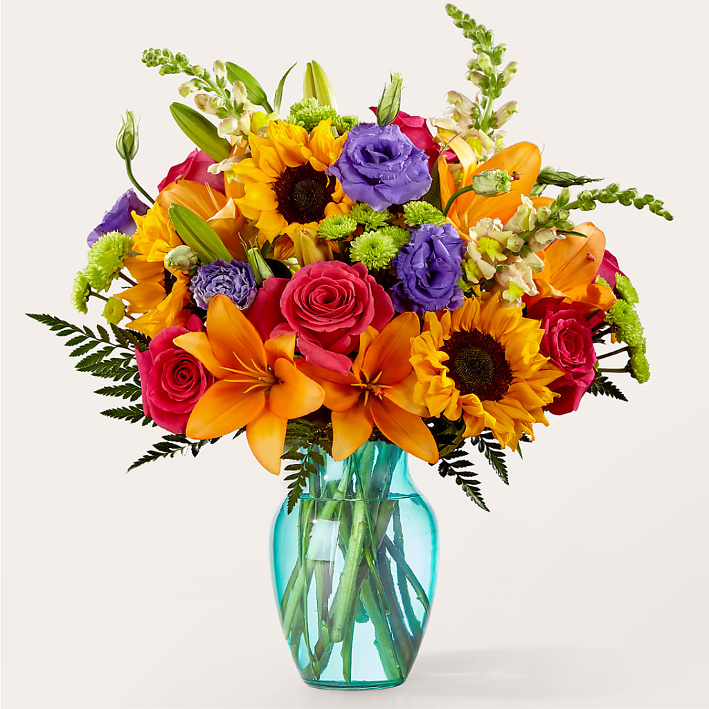 Double Rainbow Bouquet – Abell Flower Shop, Abernathy TX