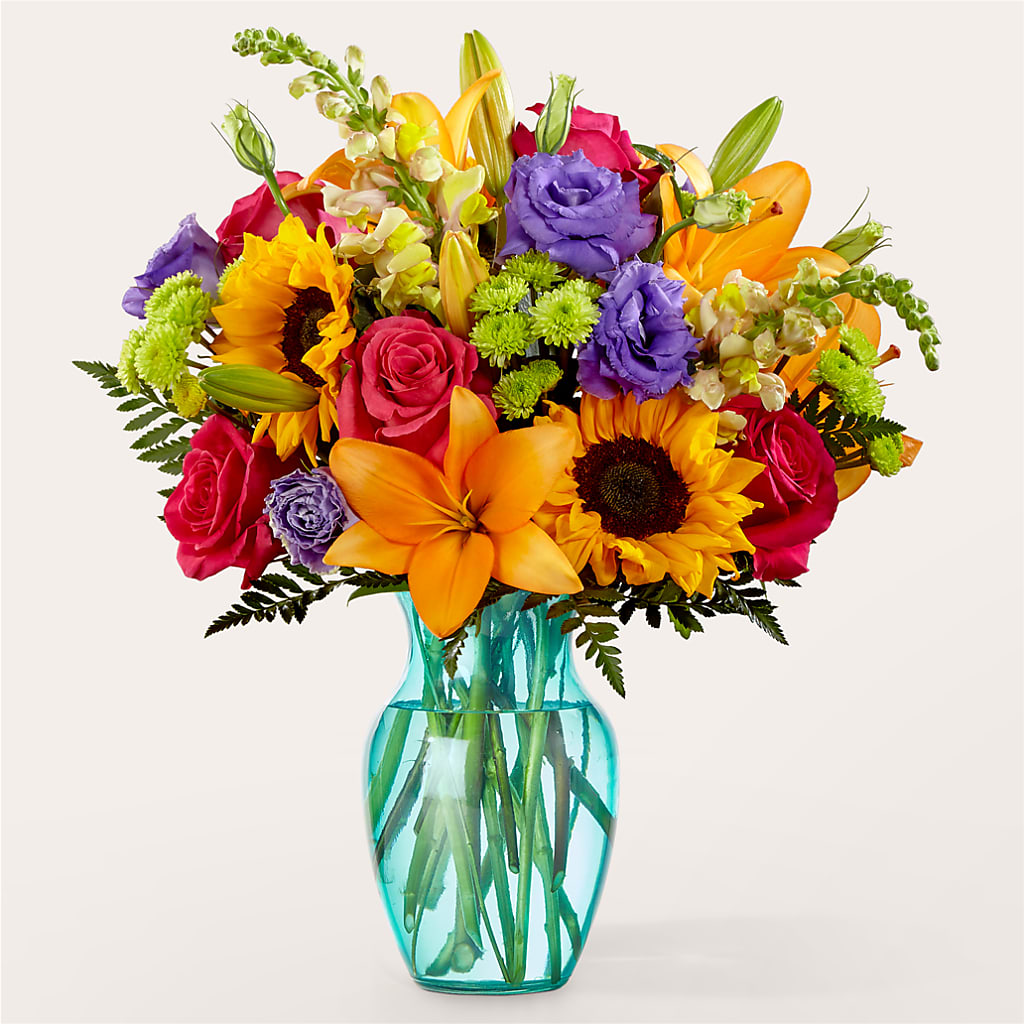 Double Rainbow Bouquet – Abell Flower Shop, Abernathy TX