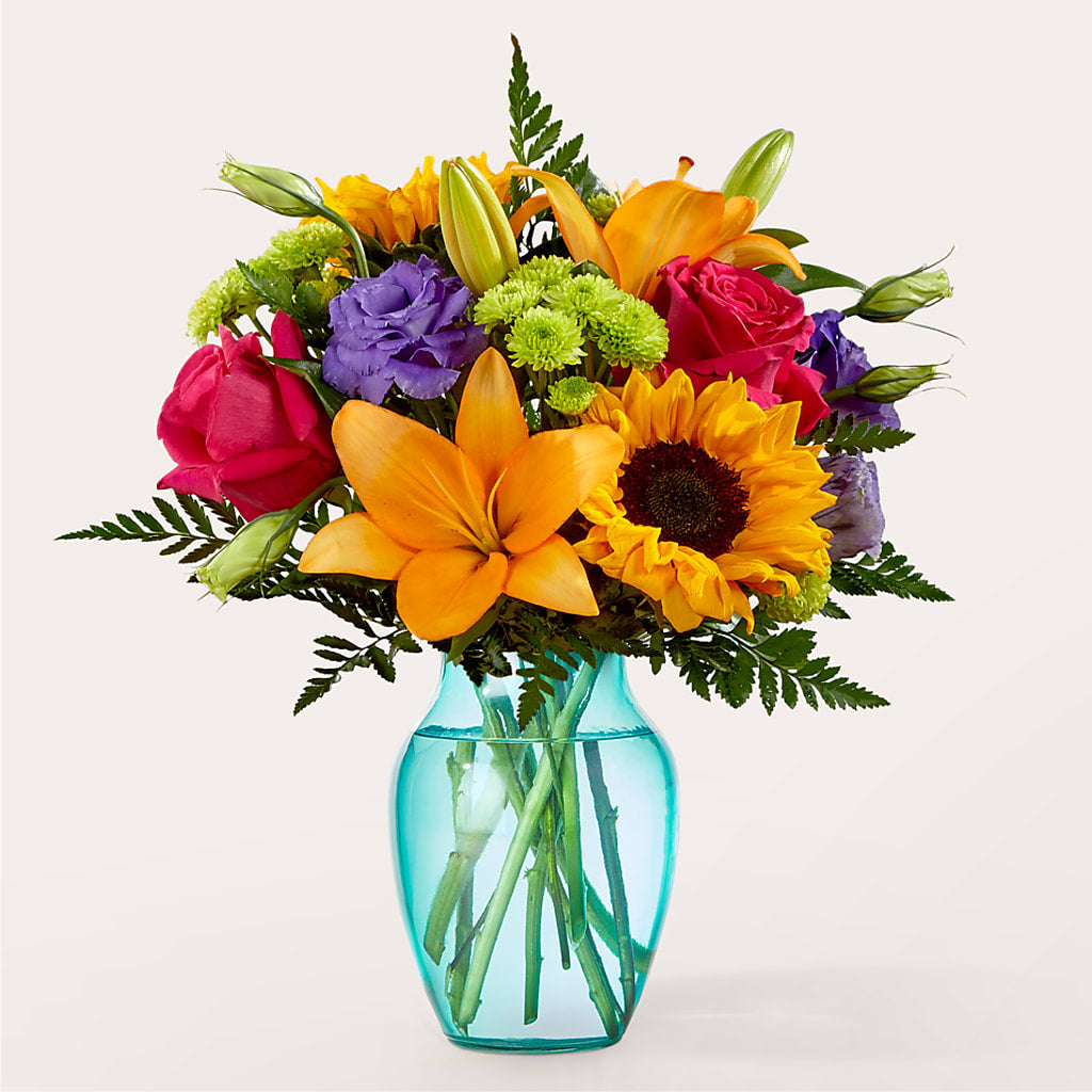 Double Rainbow Bouquet – Abell Flower Shop, Abernathy TX