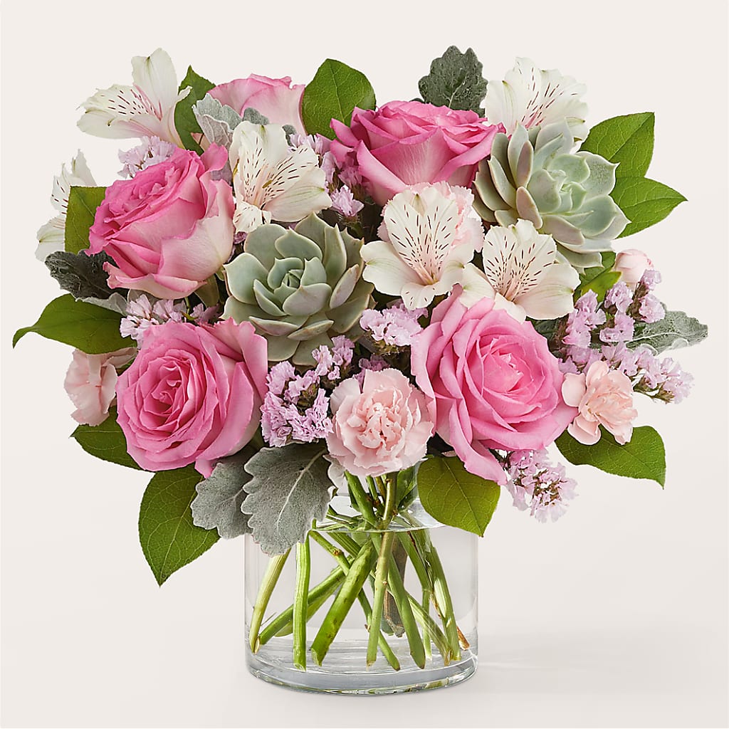 Dusty Rose Bouquet – Abell Flower Shop, Abernathy TX