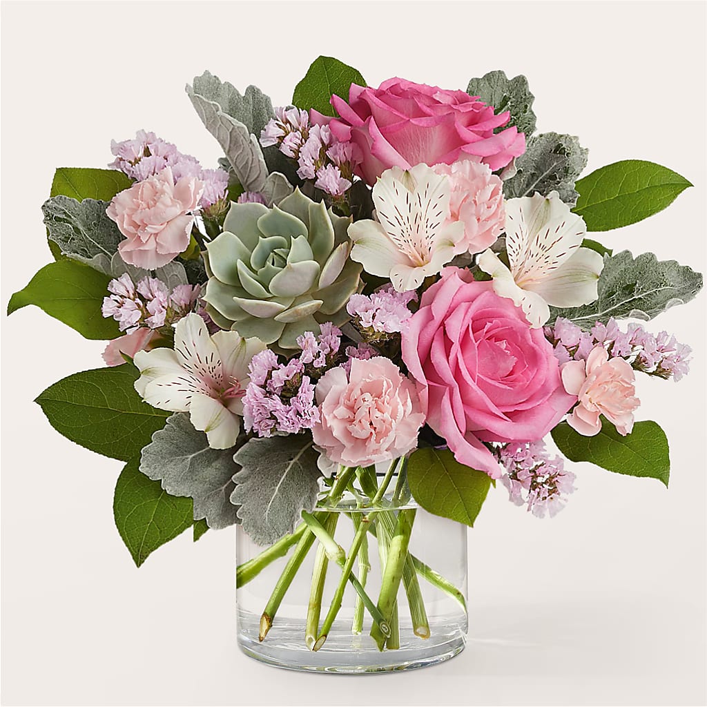 Dusty Rose Bouquet – Abell Flower Shop, Abernathy TX