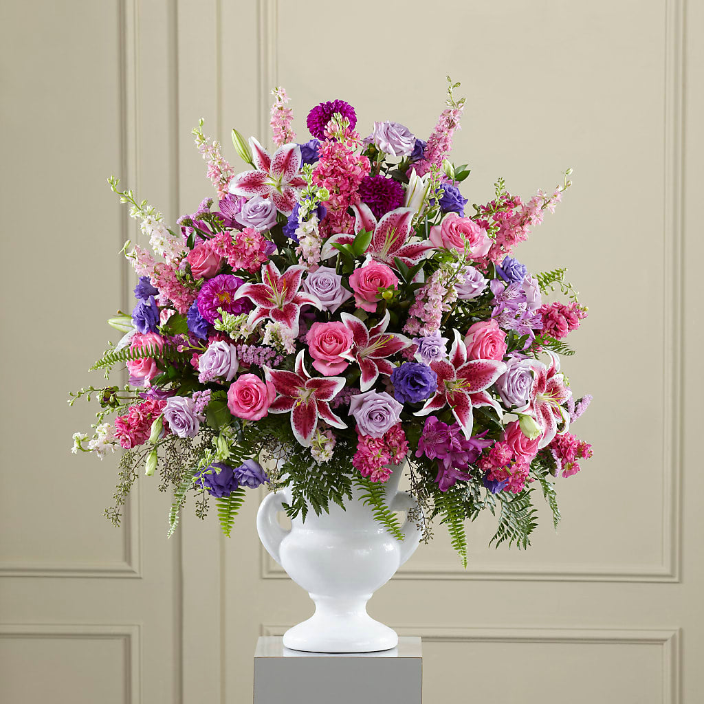 Peaceful Tribute Arrangement – Abell Flower Shop, Abernathy TX