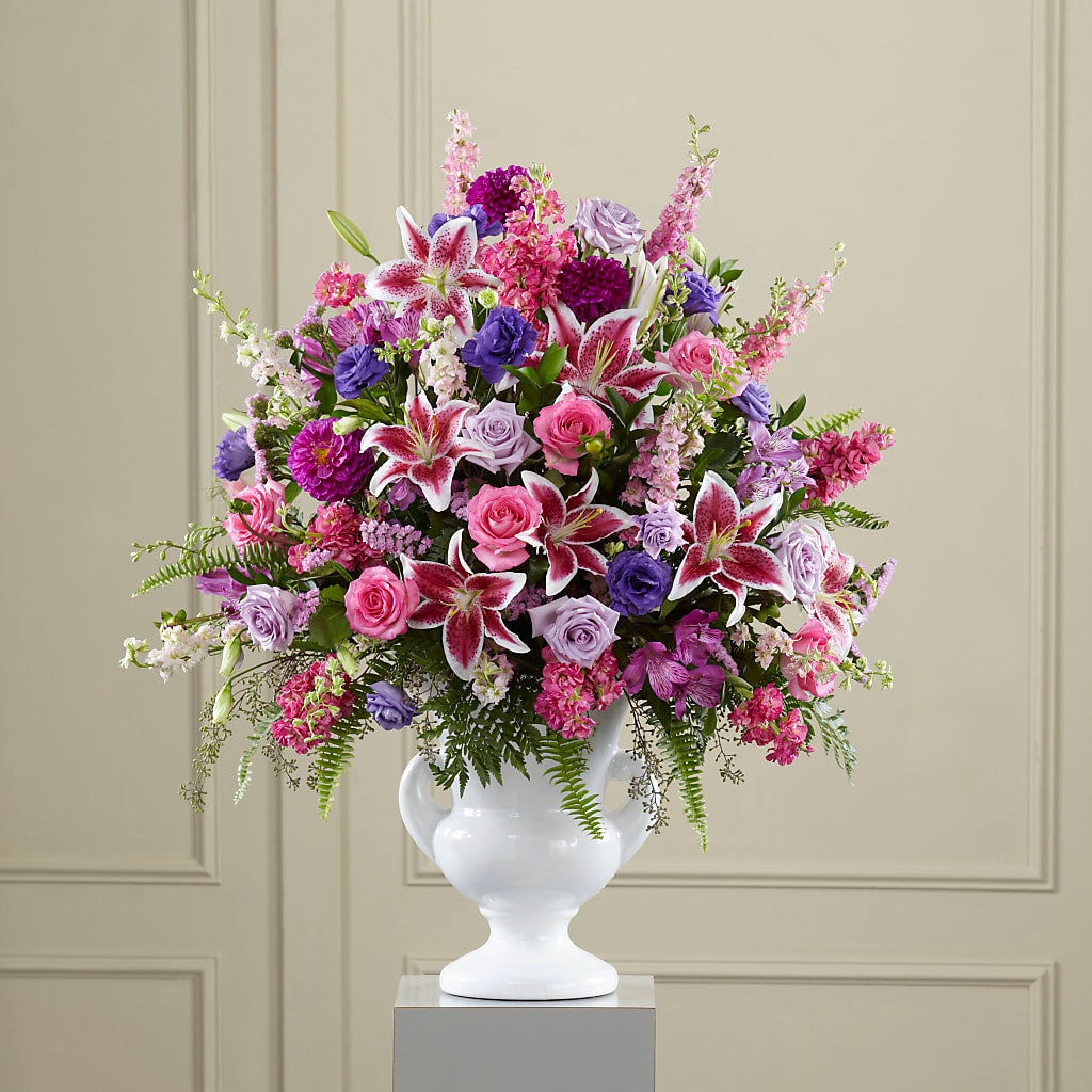 Peaceful Tribute Arrangement – Abell Flower Shop, Abernathy TX