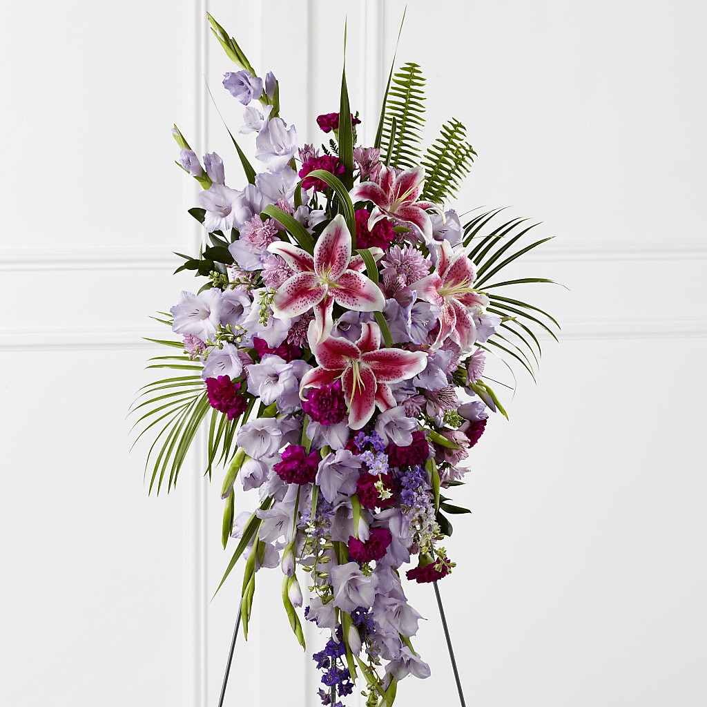 Tender Touch Standing Spray – Abell Flower Shop, Abernathy TX