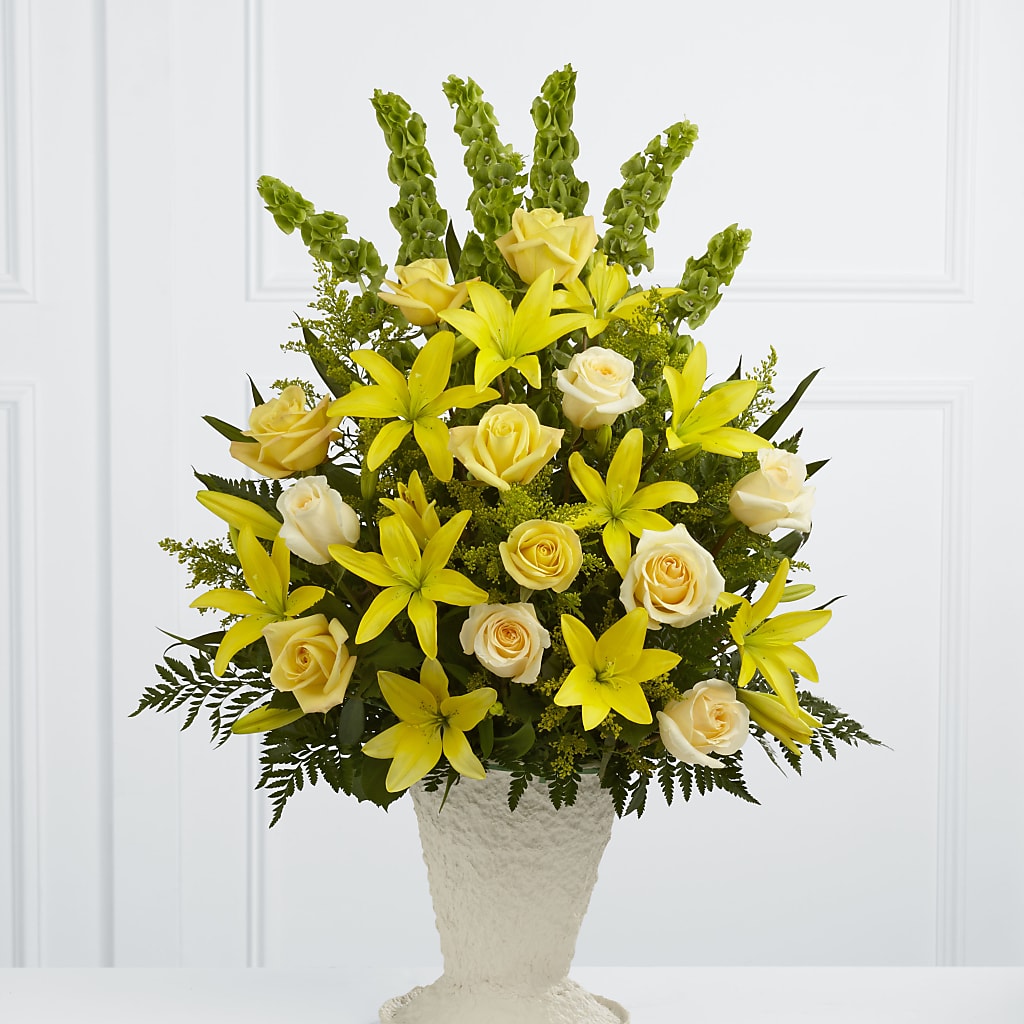 Golden Memories Arrangement – Abell Flower Shop, Abernathy TX