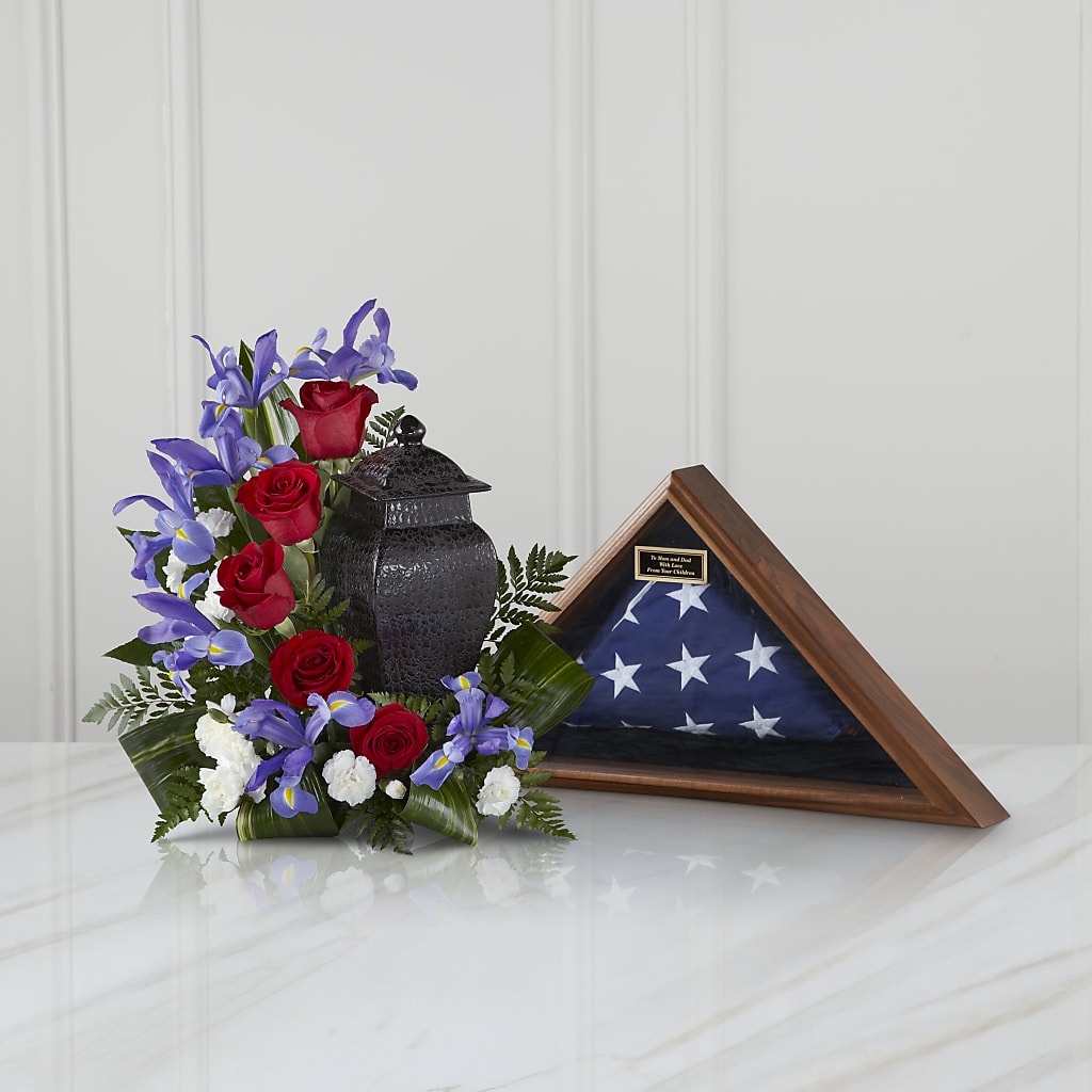 Patriotic Tribute Arrangement – Abell Flower Shop, Abernathy TX
