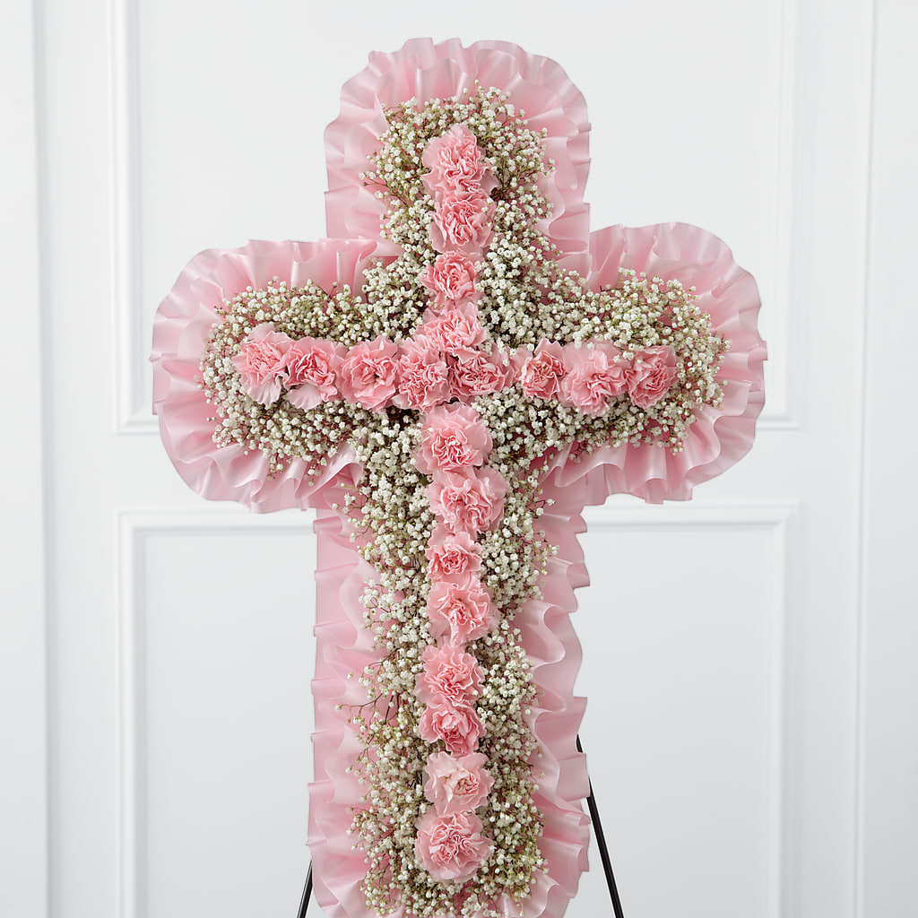 Angel's Cross Easel – Abell Flower Shop, Abernathy TX