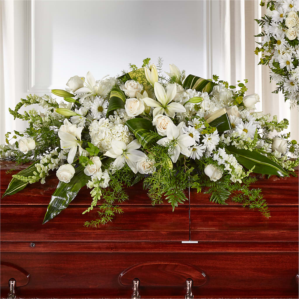Abundance Casket Spray – Abell Flower Shop, Abernathy TX