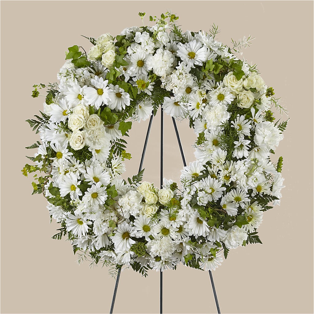 Faithful Wishes Wreath – Abell Flower Shop, Abernathy TX