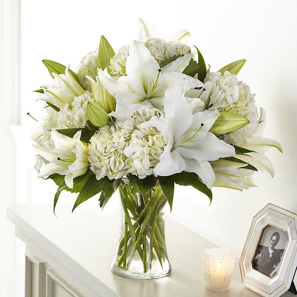 Compassionate Lily Bouquet – Abell Flower Shop, Abernathy TX