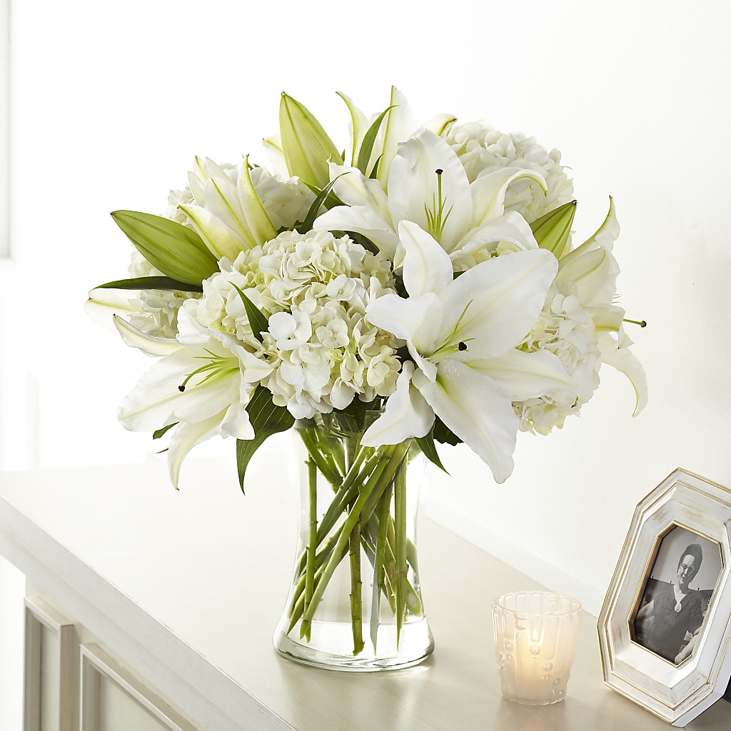 Compassionate Lily Bouquet – Abell Flower Shop, Abernathy TX