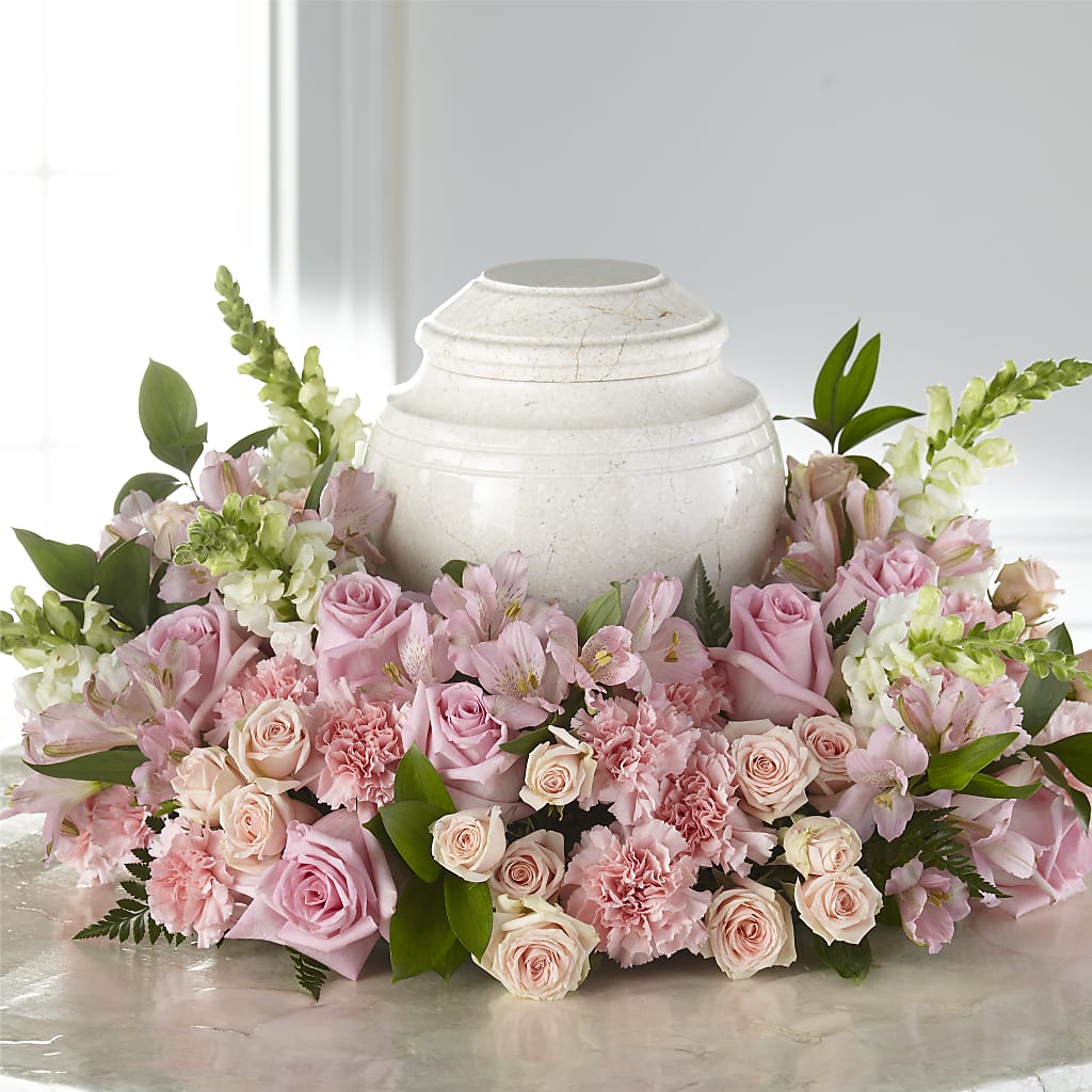 Blooms of Hope Cremation Adornment – Abell Flower Shop, Abernathy TX