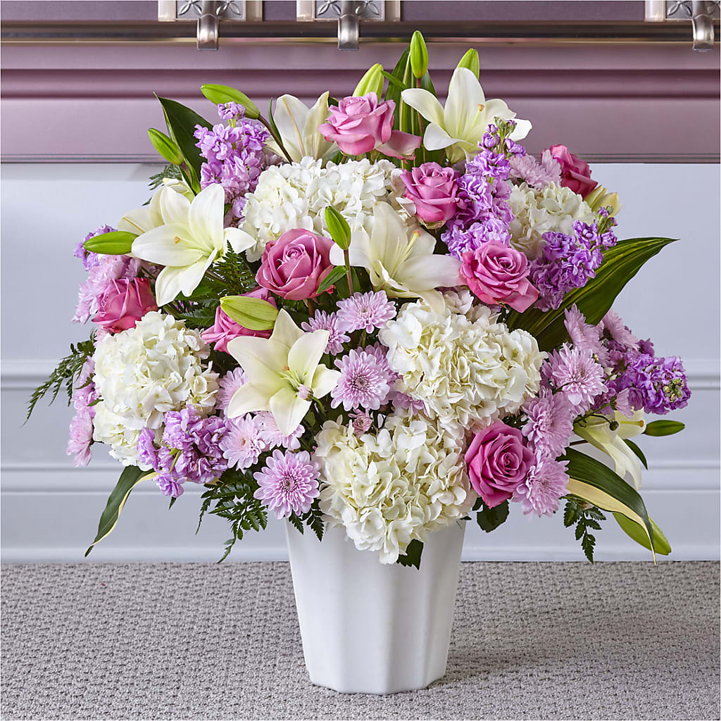 Heaven Sent Floor Basket – Abell Flower Shop, Abernathy TX