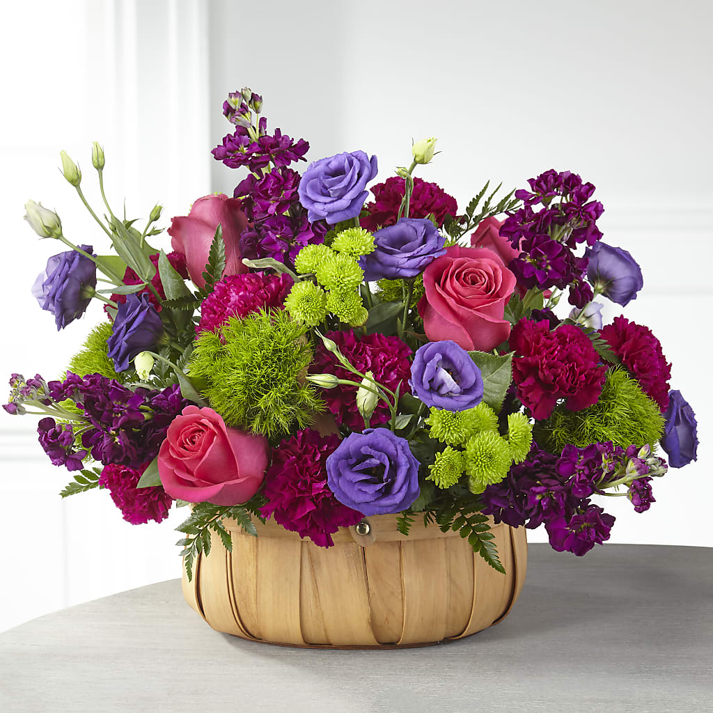 Serene Sanctuary Basket – Abell Flower Shop, Abernathy TX
