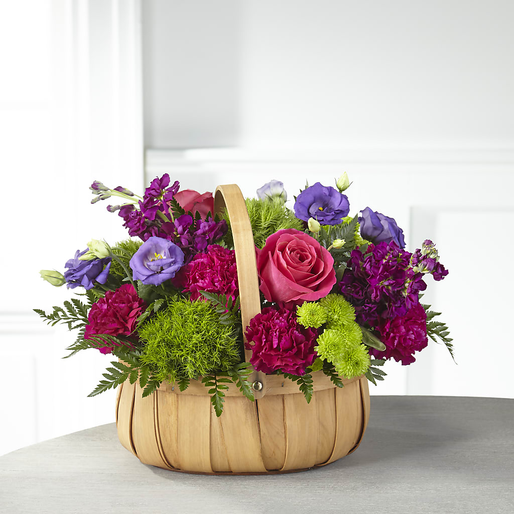 Serene Sanctuary Basket – Abell Flower Shop, Abernathy TX