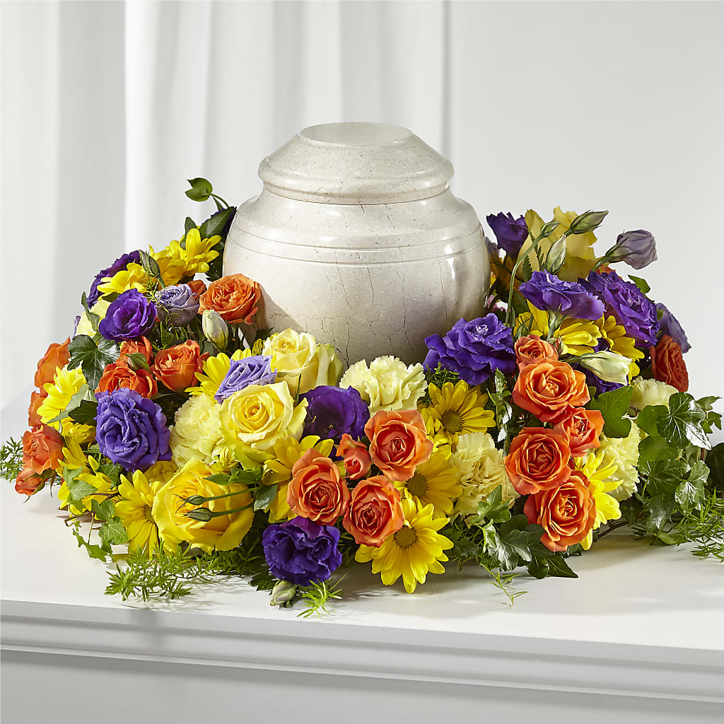 Blossoms of Remembrance Cremation Adornment – Abell Flower Shop, Abernathy TX