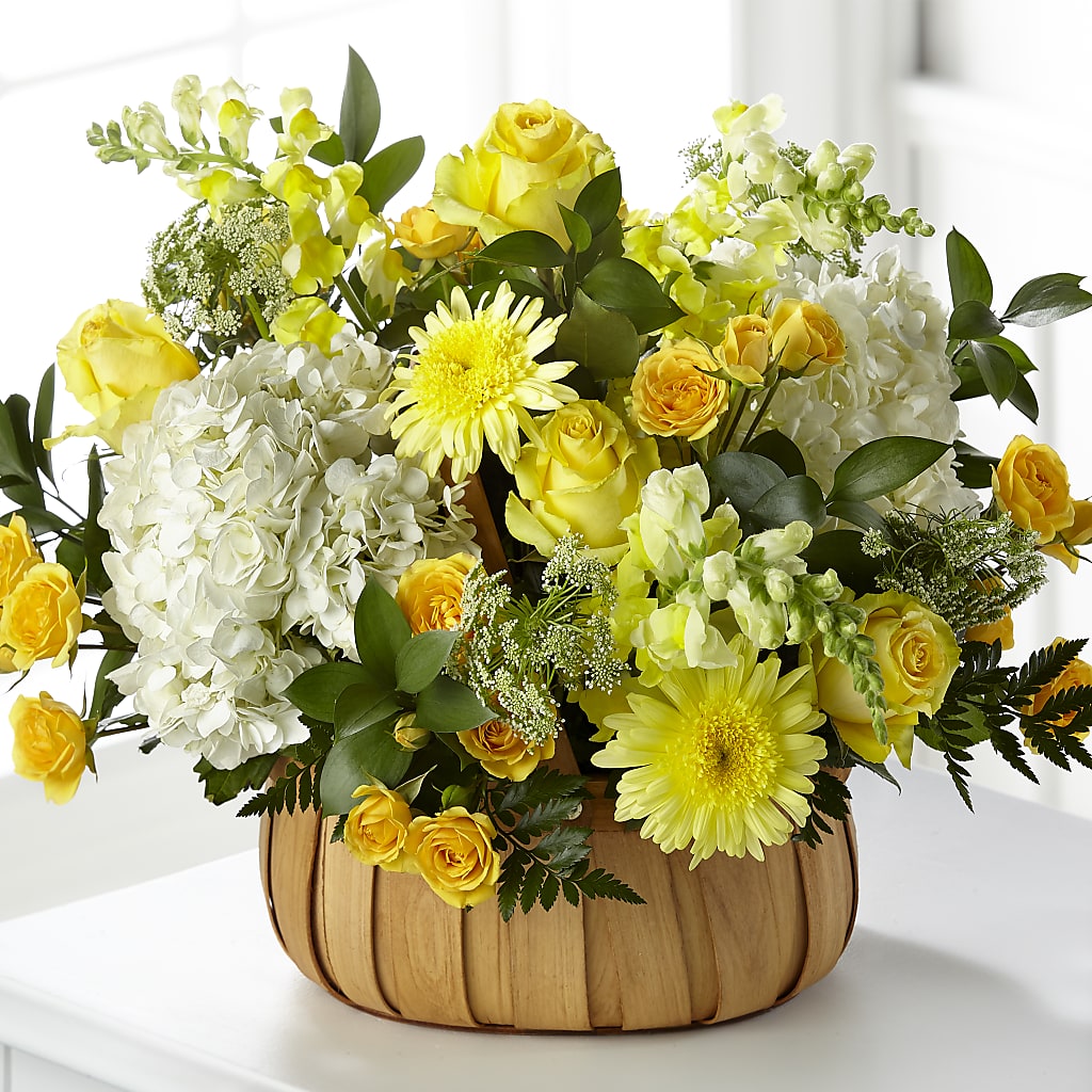 Rustic Remembrance Basket – Abell Flower Shop, Abernathy TX