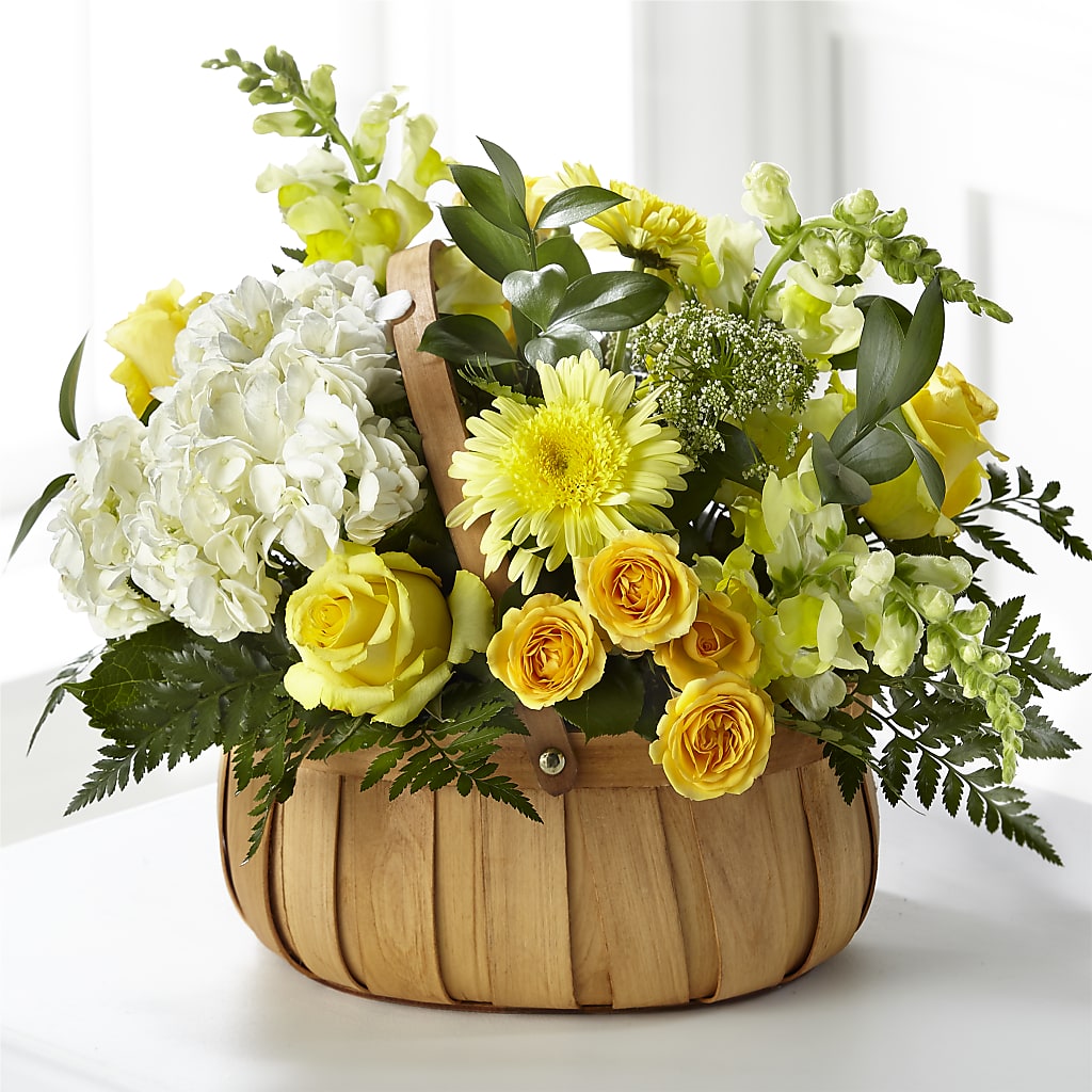 Rustic Remembrance Basket – Abell Flower Shop, Abernathy TX