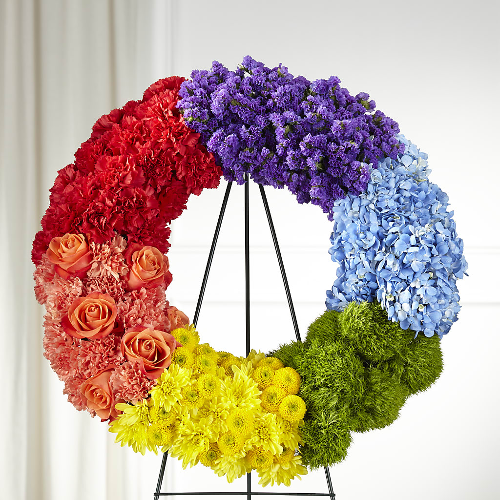 Circle of Love Wreath – Abell Flower Shop, Abernathy TX