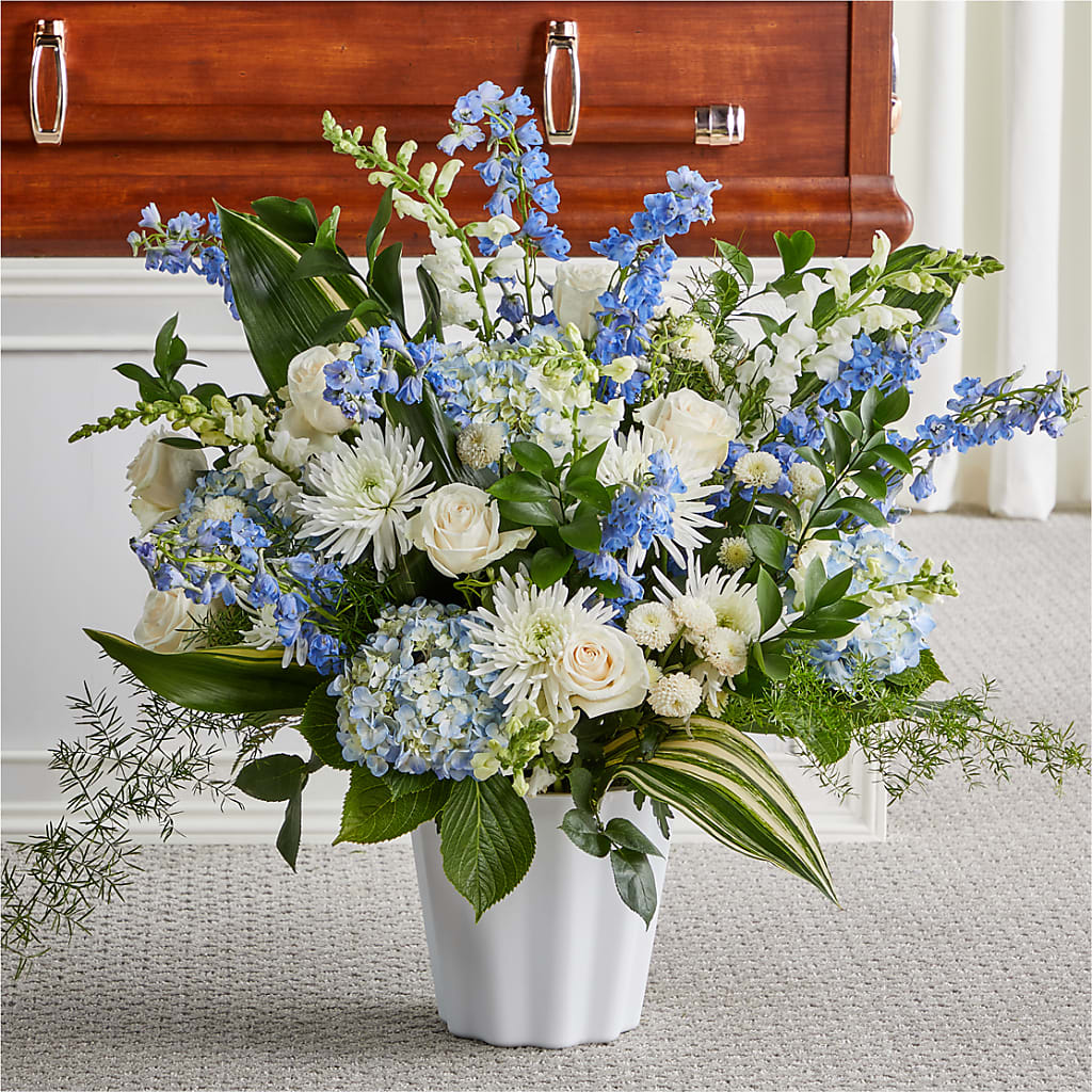 Everlasting Memories Floor Basket – Abell Flower Shop, Abernathy TX