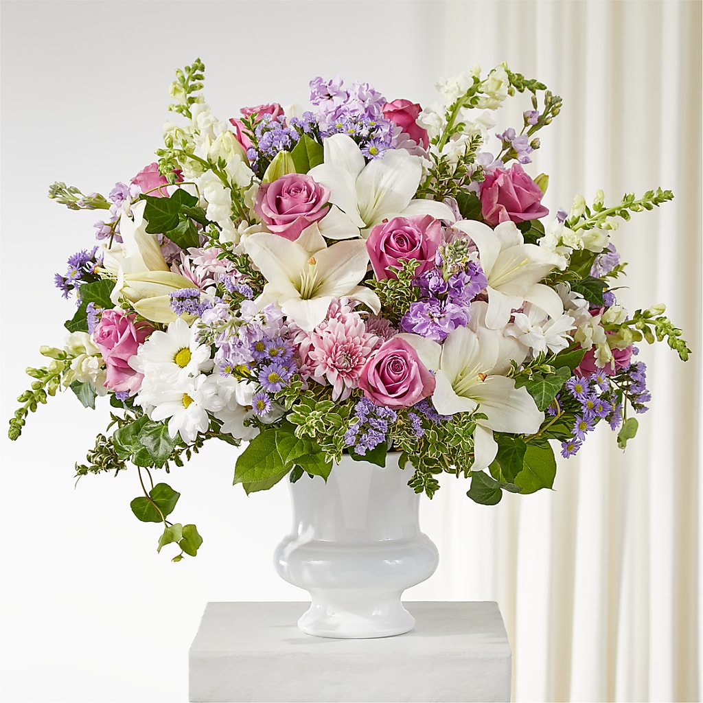 Remarkable Life Urn Arrangement – Abell Flower Shop, Abernathy TX