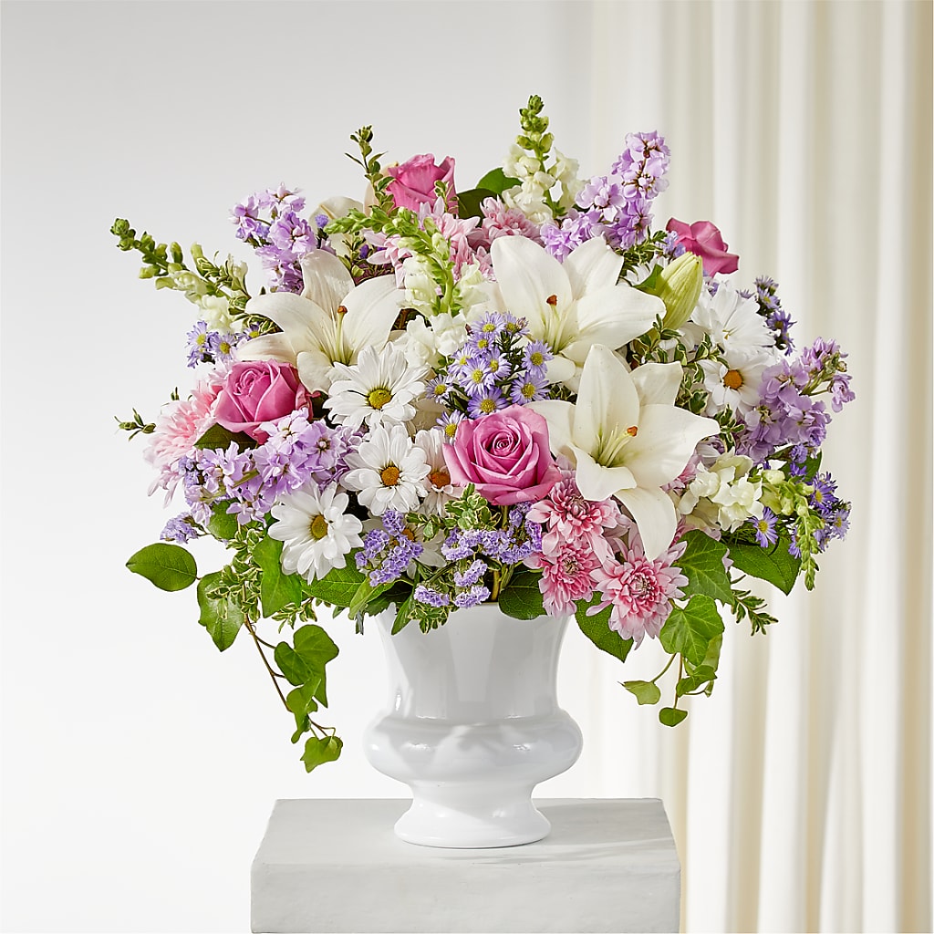 Remarkable Life Urn Arrangement – Abell Flower Shop, Abernathy TX