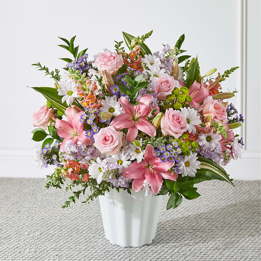 Abundant Compassion Floor Basket – Abell Flower Shop, Abernathy TX
