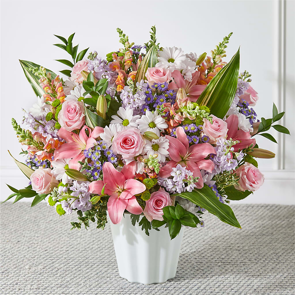 Abundant Compassion Floor Basket – Abell Flower Shop, Abernathy TX