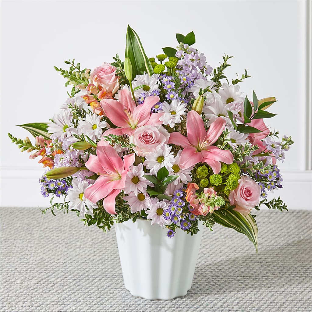Abundant Compassion Floor Basket – Abell Flower Shop, Abernathy TX