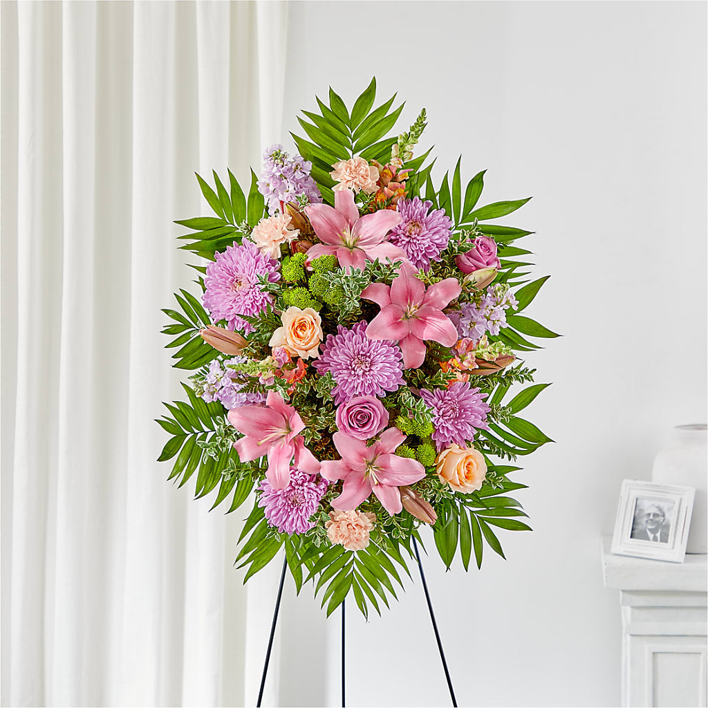 Love & Light Standing Spray – Abell Flower Shop, Abernathy TX