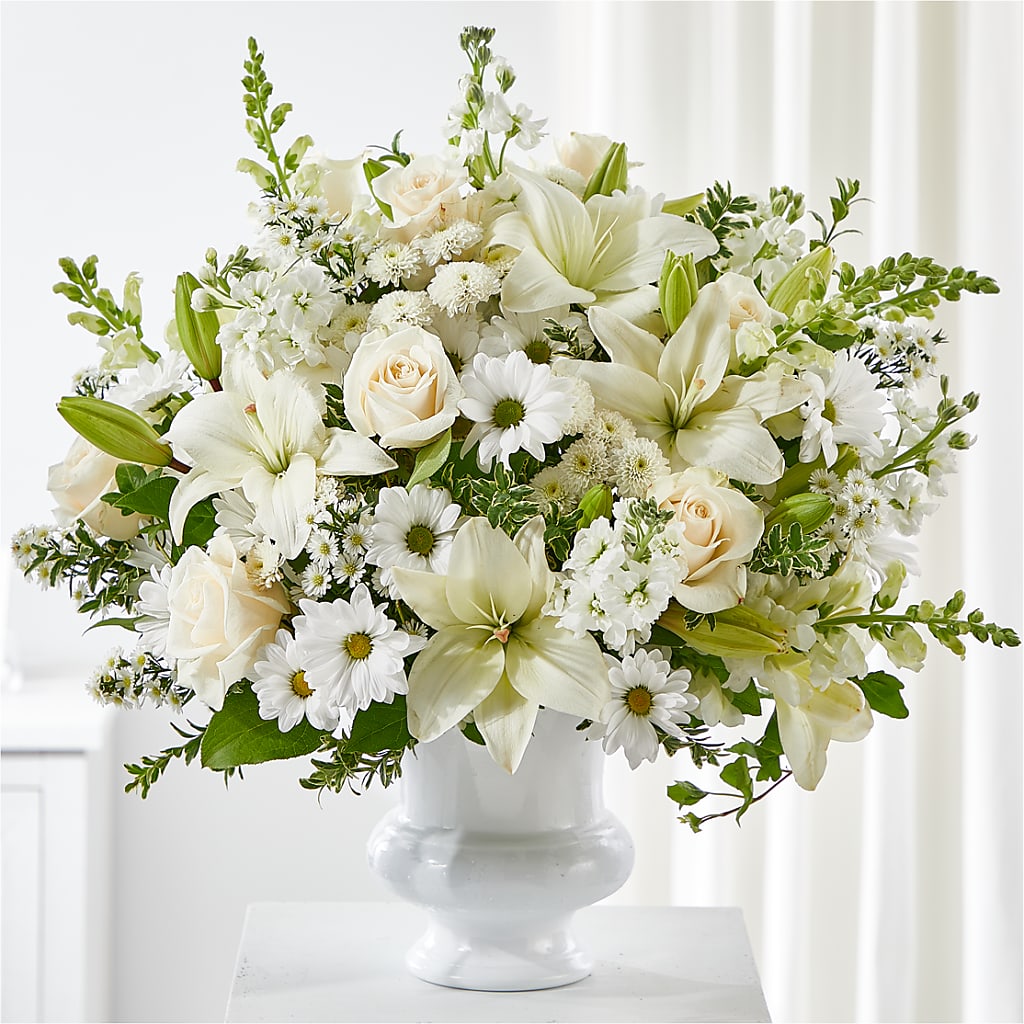 Uplifting Urn Arrangement – Abell Flower Shop, Abernathy TX