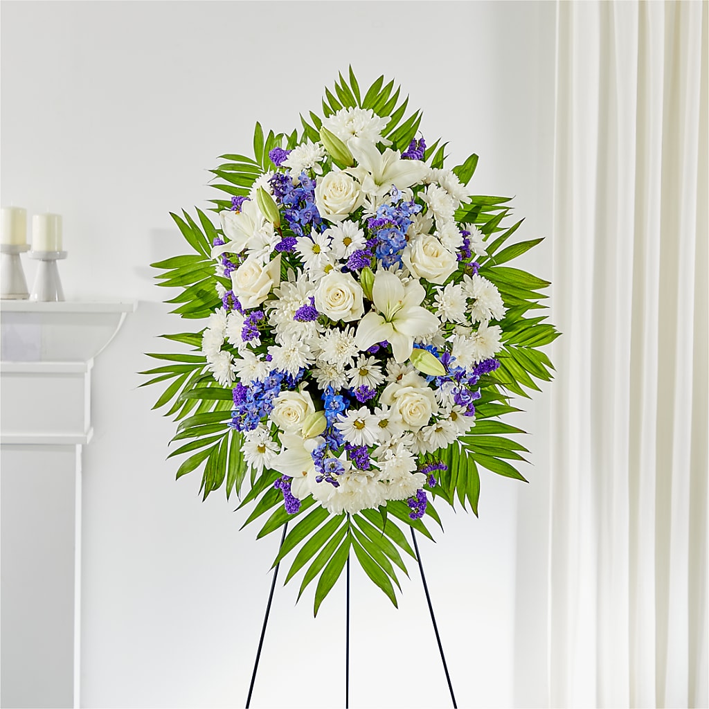 At Rest Standing Spray – Abell Flower Shop, Abernathy TX