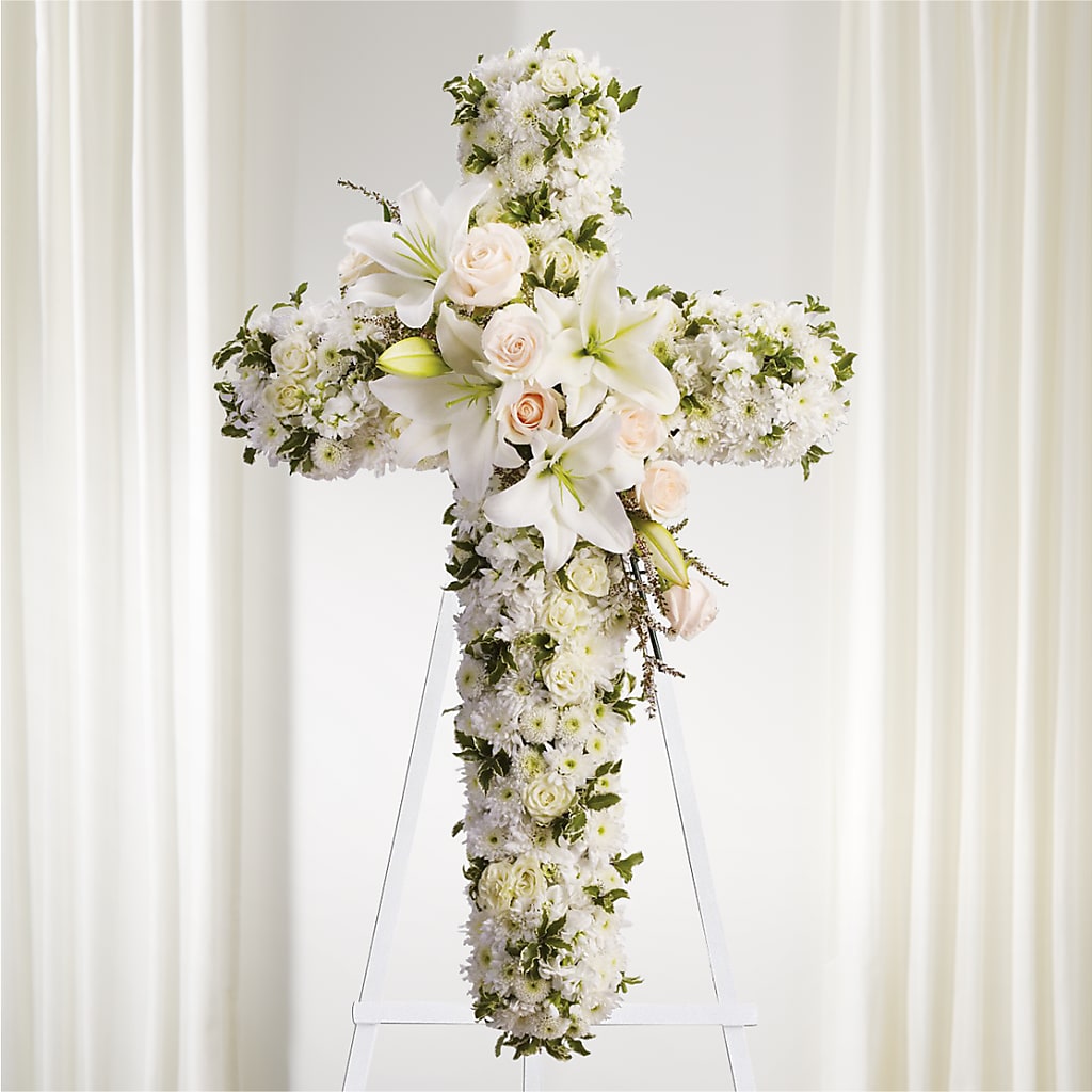 Spiritual Guidance Standing Spray – Abell Flower Shop, Abernathy TX