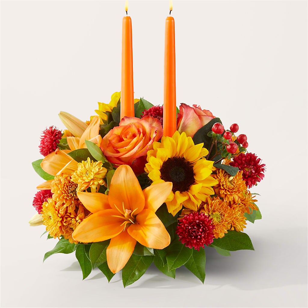 Grateful Centerpiece – Abell Flower Shop, Abernathy TX