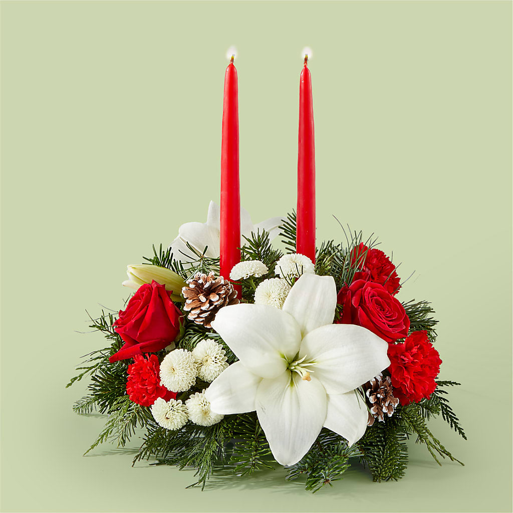 Seasonal Festivities Centerpiece – Abell Flower Shop, Abernathy TX