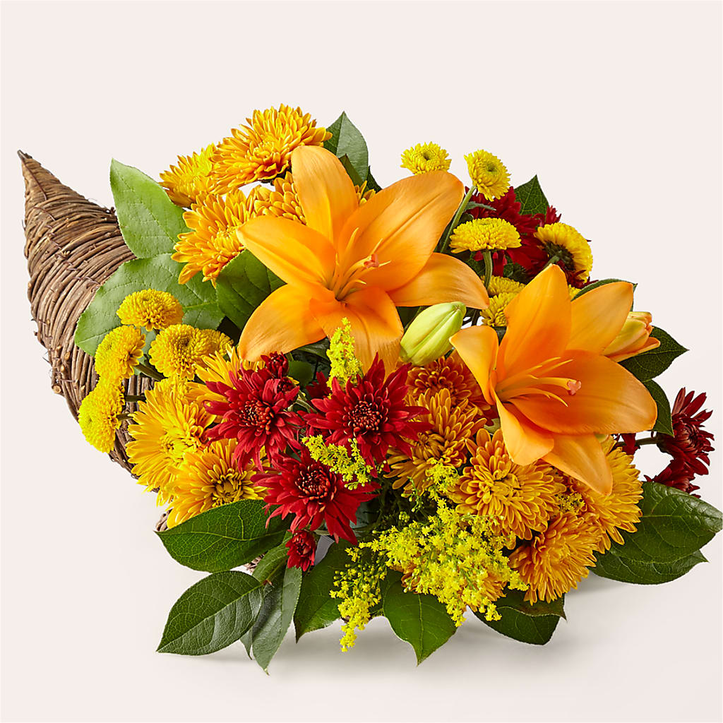 Feast of Color Cornucopia – Abell Flower Shop, Abernathy TX