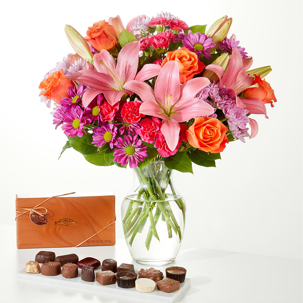 One and Only Bouquet and Chocolate Bundle – Abell Flower Shop, Abernathy TX