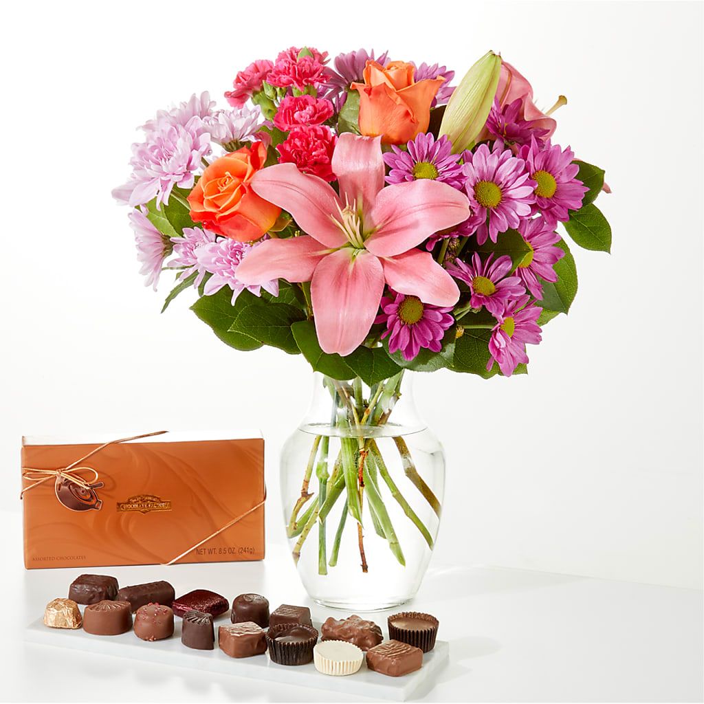 One and Only Bouquet and Chocolate Bundle – Abell Flower Shop, Abernathy TX