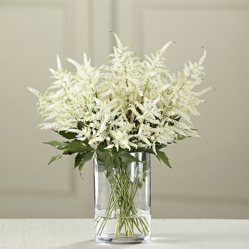 White Astilbe Bouquet – Abell Flower Shop, Abernathy TX